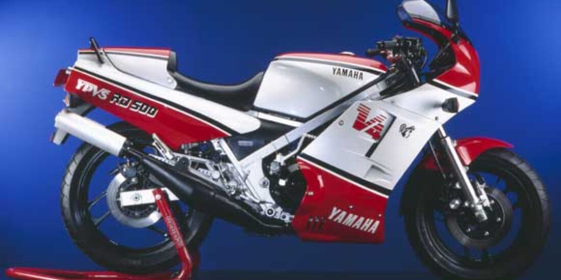Yamaha RD 500 LC Grand Prix Replika mit V4 Zweitaktmotor 